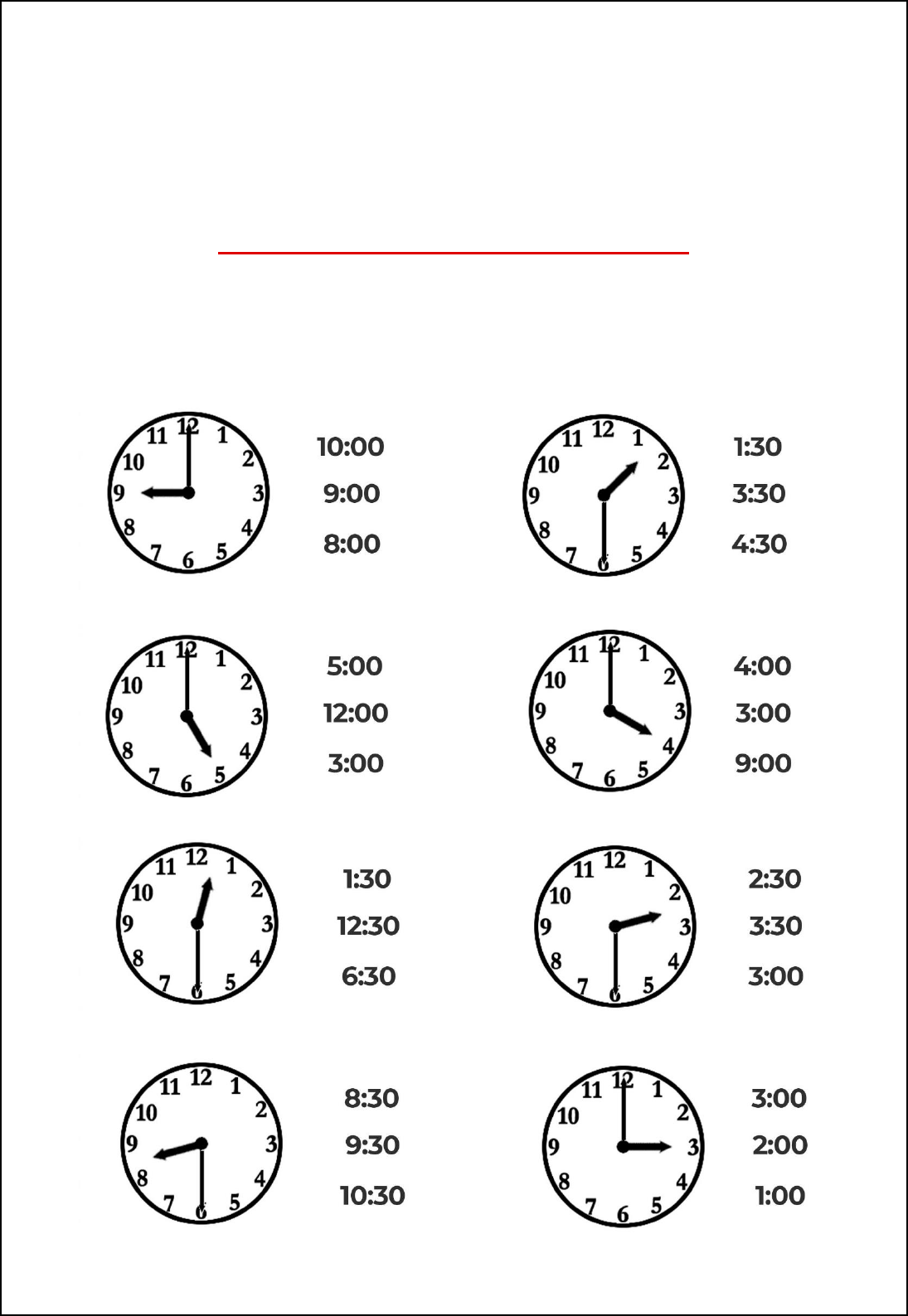 como ensinar horas para crianças de 7 anos