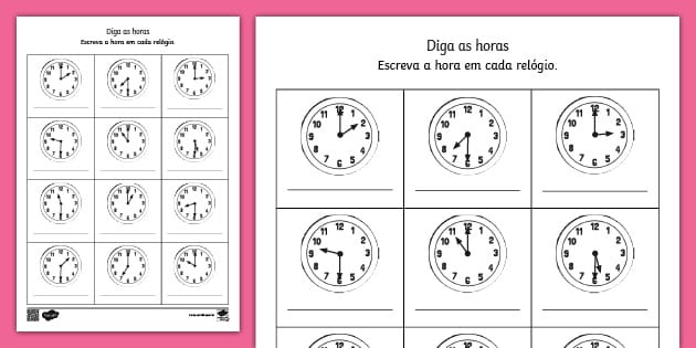atividades de tempo 2 ano fundamental