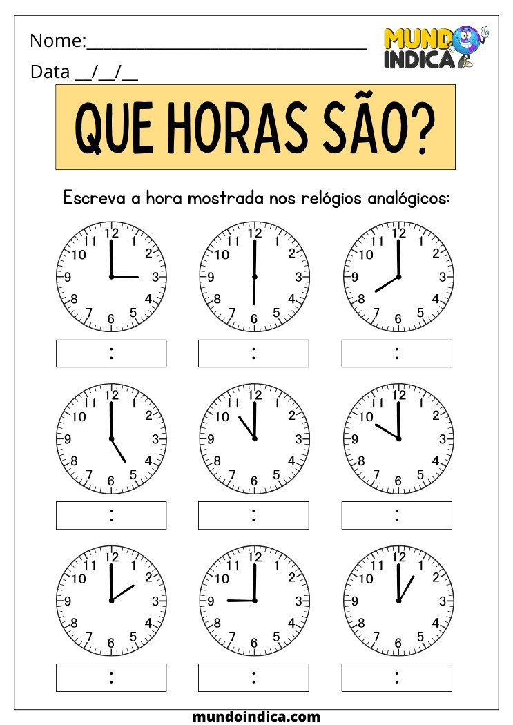 jogos para aprender as horas 2 ano