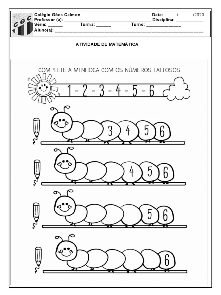 exercícios de matemática adaptados pdf