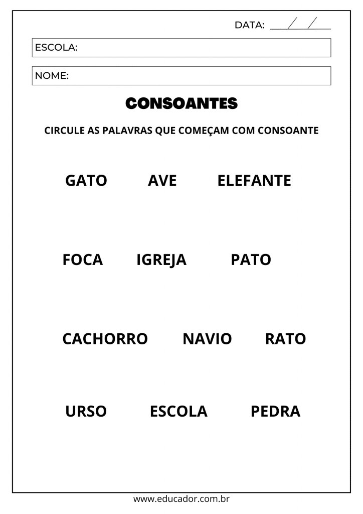 atividades para alfabetização 1 ano ensino fundamental