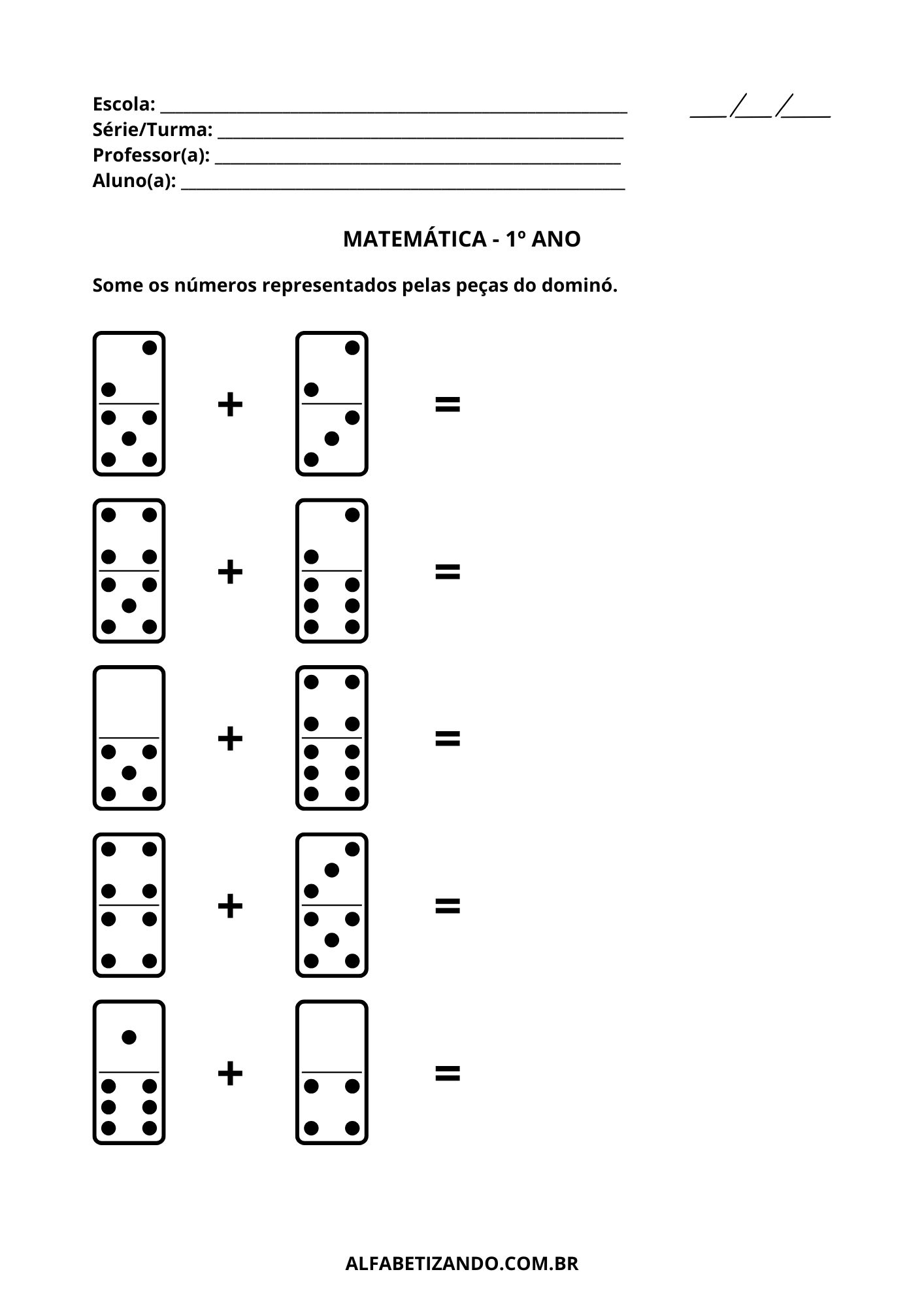 primeiro dia de aula 1 ano atividades