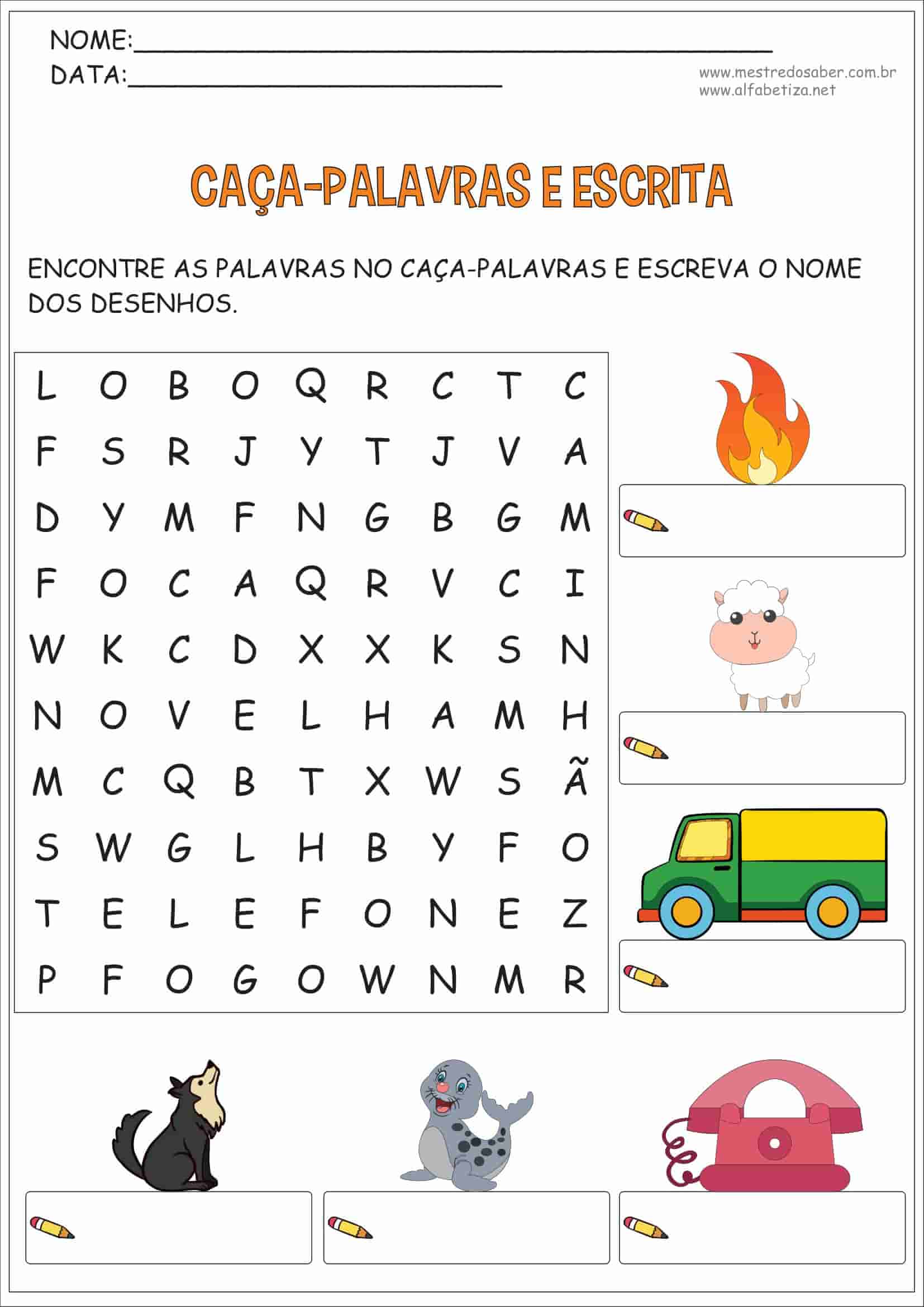 atividades de português para imprimir 1 ano