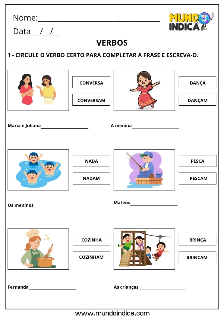 jogos educativos verbos 3 ano