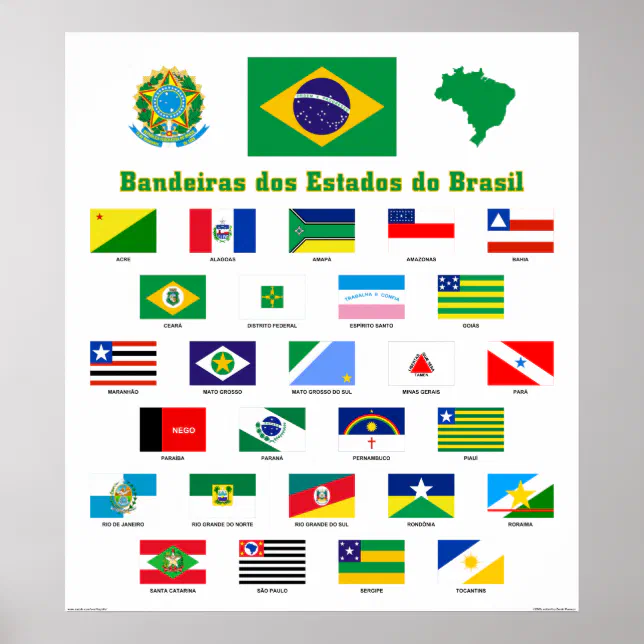 descrição bandeiras estados ibge