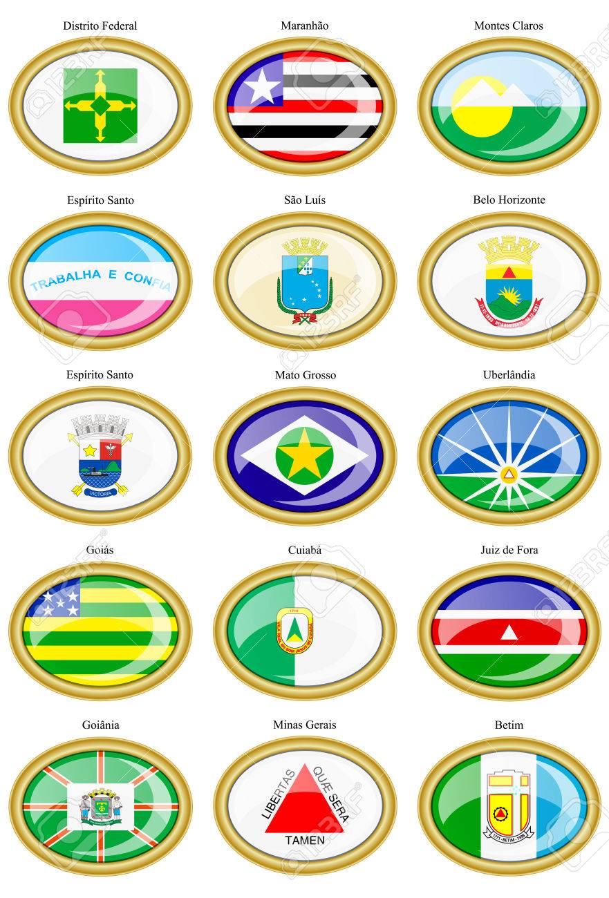 bandeiras dos 26 estados e df