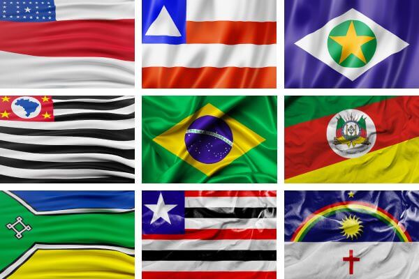 cores e símbolos bandeiras brasil
