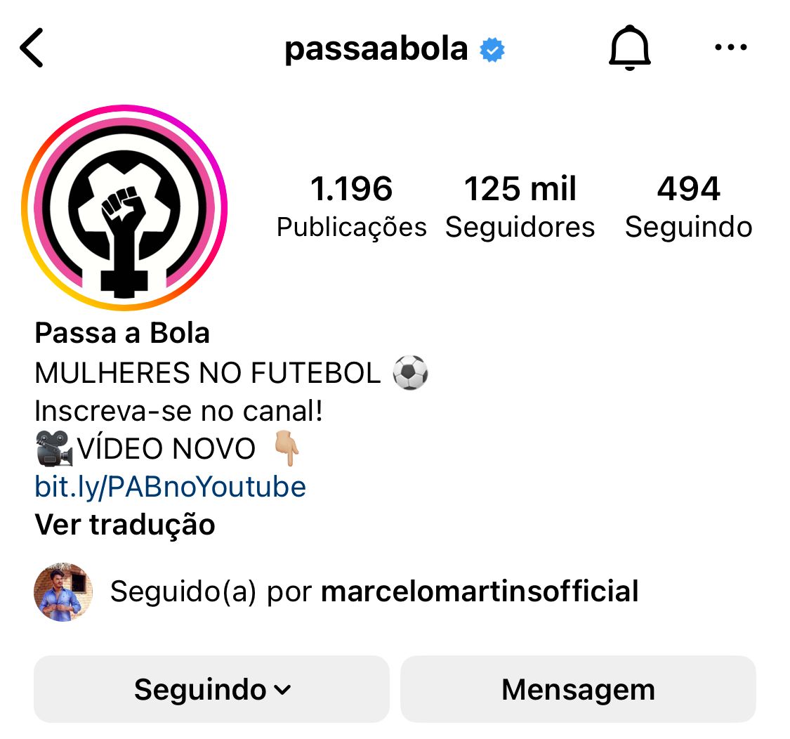 como fazer bio de jogador no insta