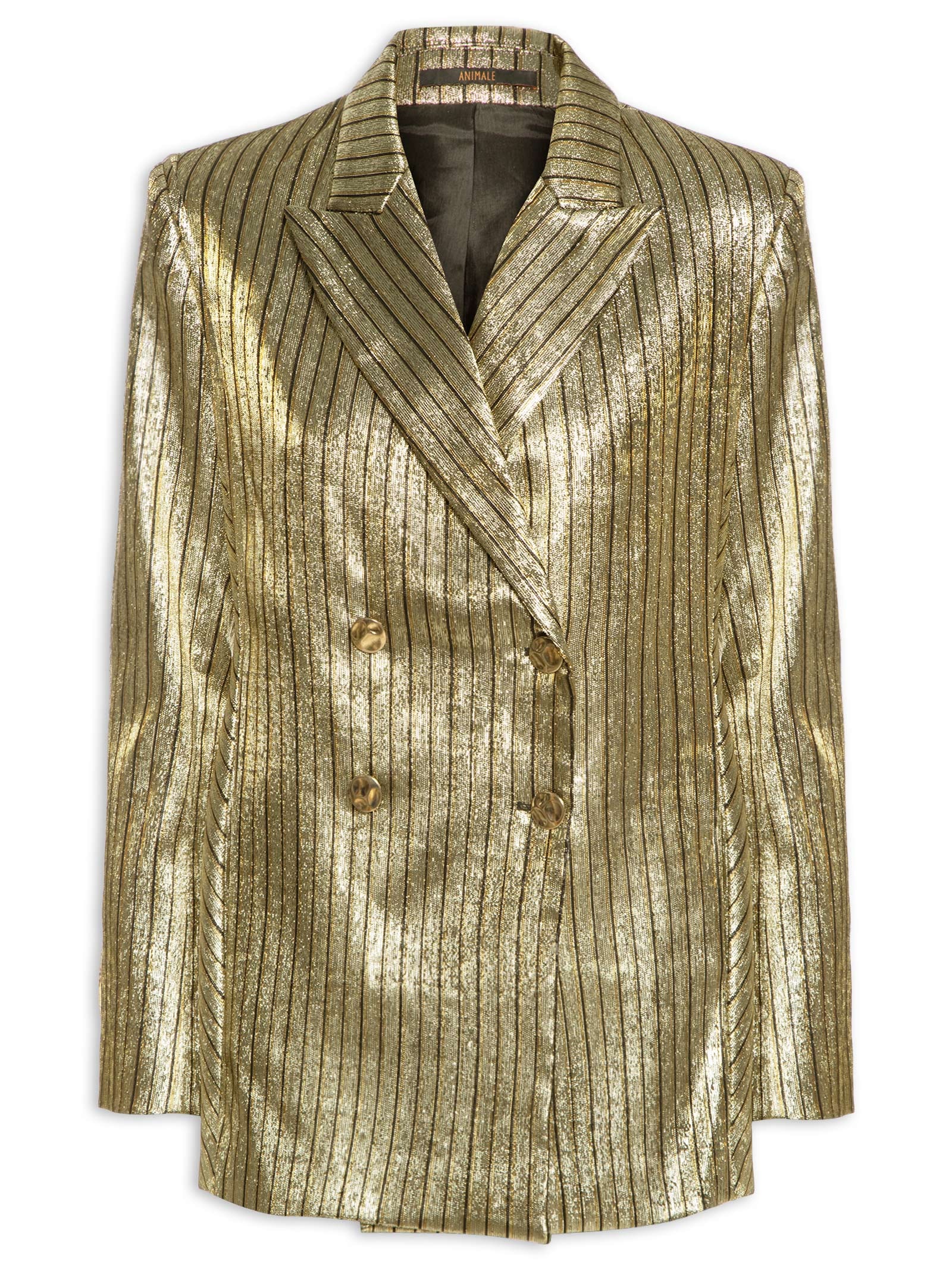 blazer dourado feminino alfaiataria