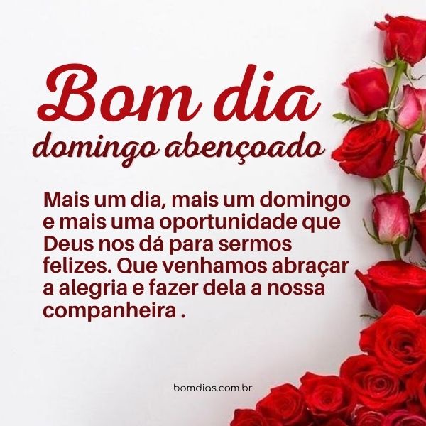 mensagens de domingo para status