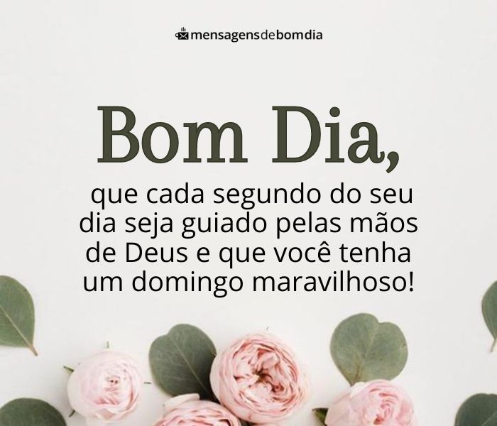 bom dia domingo abençoado
