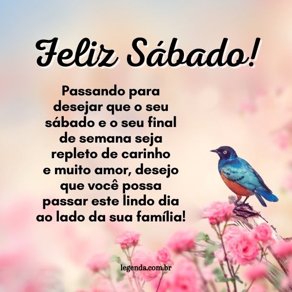 mensagem de bom dia sábado para amigos
