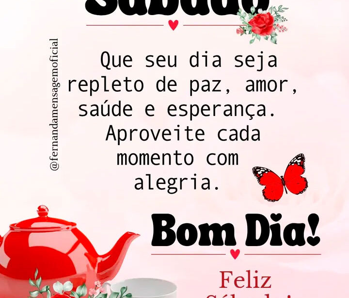 bom dia sábado para status