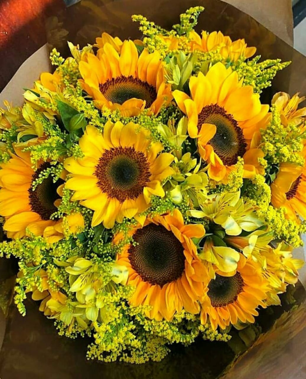 ideias de buquê de girassol para casamento