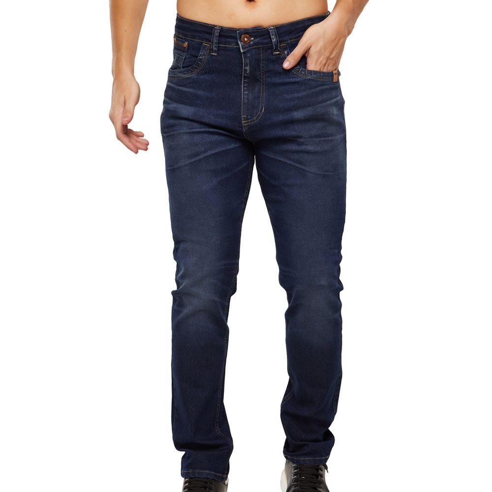 jeans indigo escuro masculino