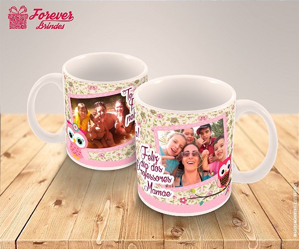caneca dia do professor com nome