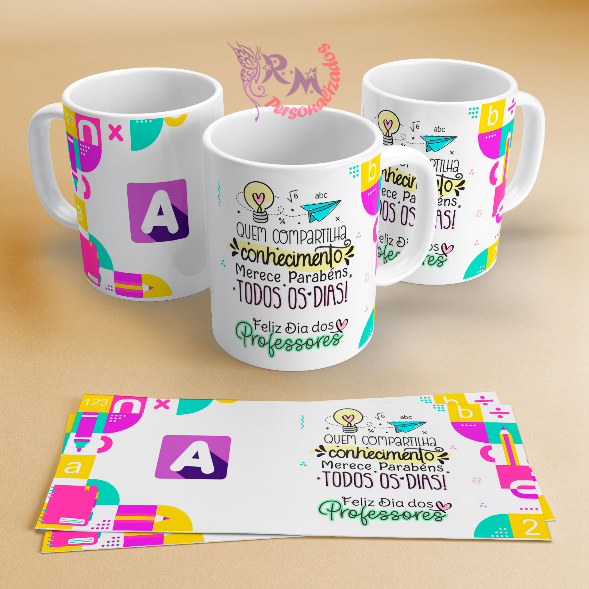 caneca para professora com nome