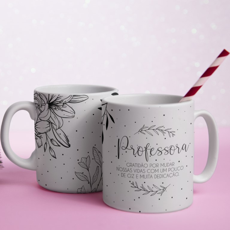 caneca para professora com nome