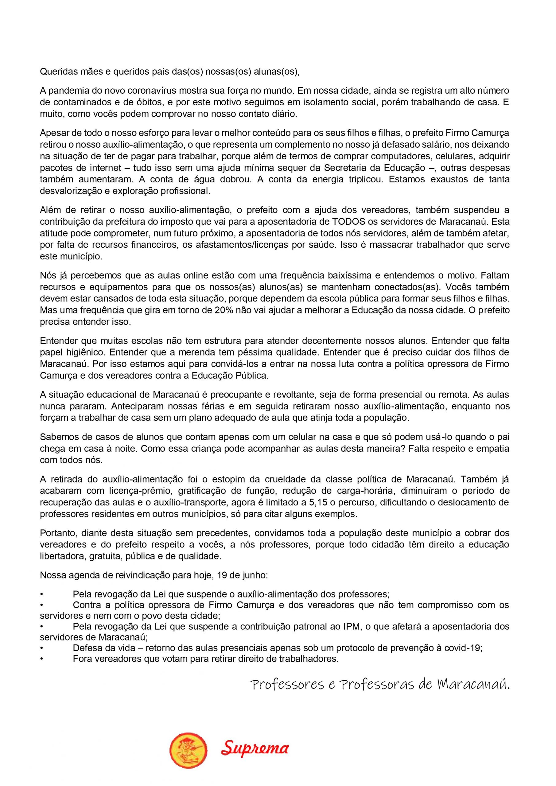 carta de amor para mãe