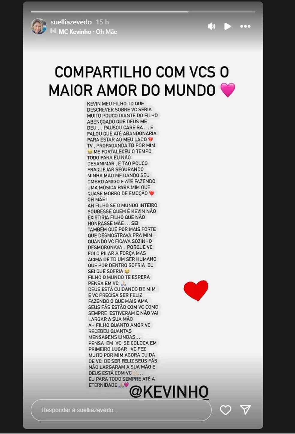 mensagem para mãe especial
