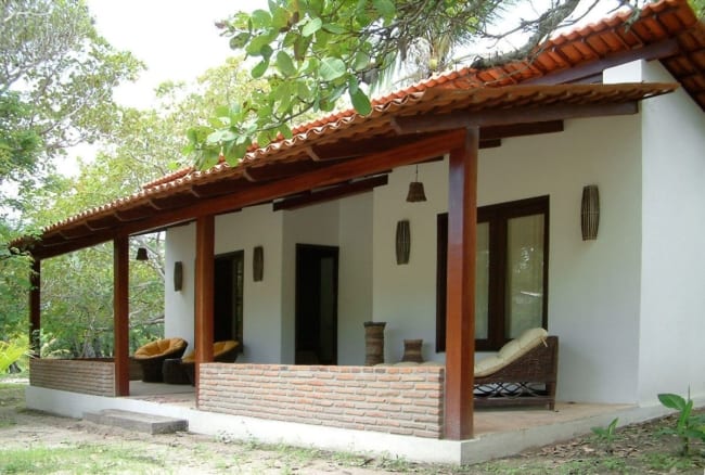 projetos de casas de campo com varanda