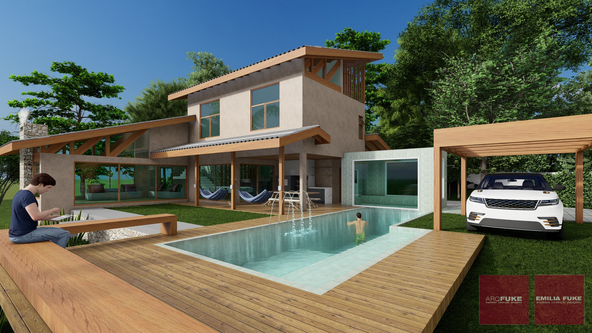 fachadas de casas de campo com varanda