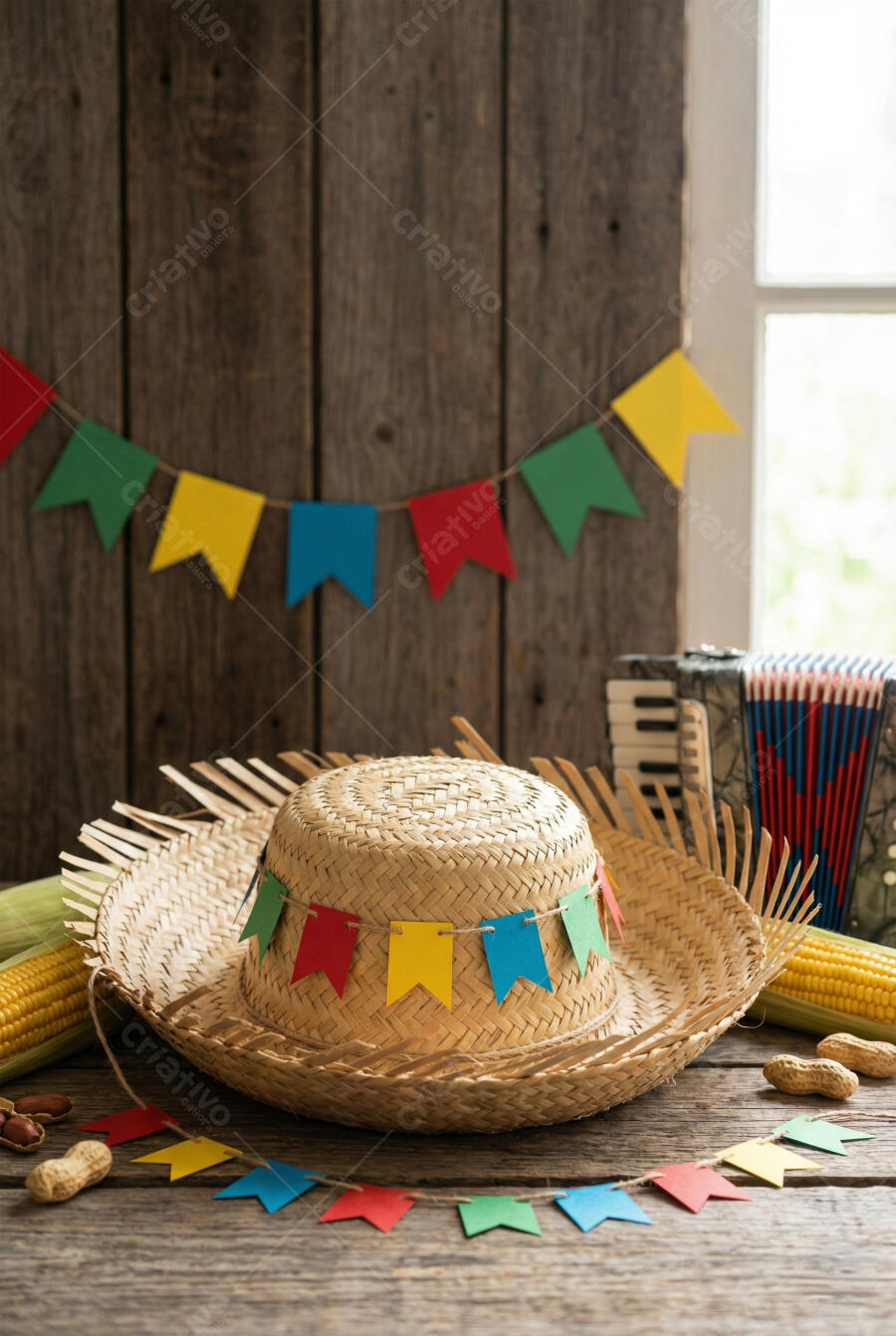 chapéu de festa junina de EVA