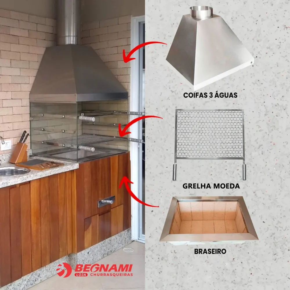varanda gourmet com churrasqueira moderna