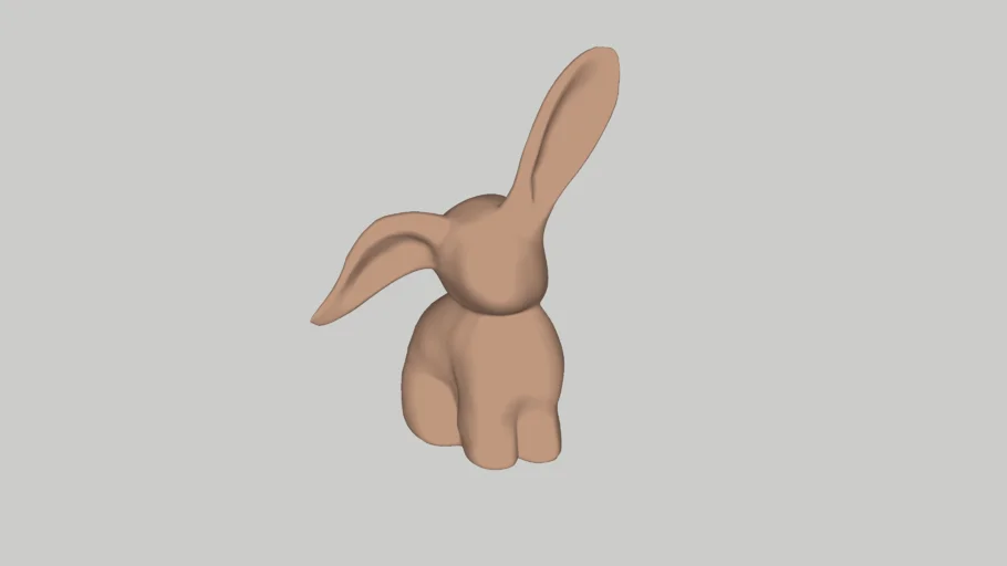 coelho papel 3d