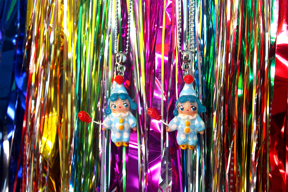 colar de paetês carnaval