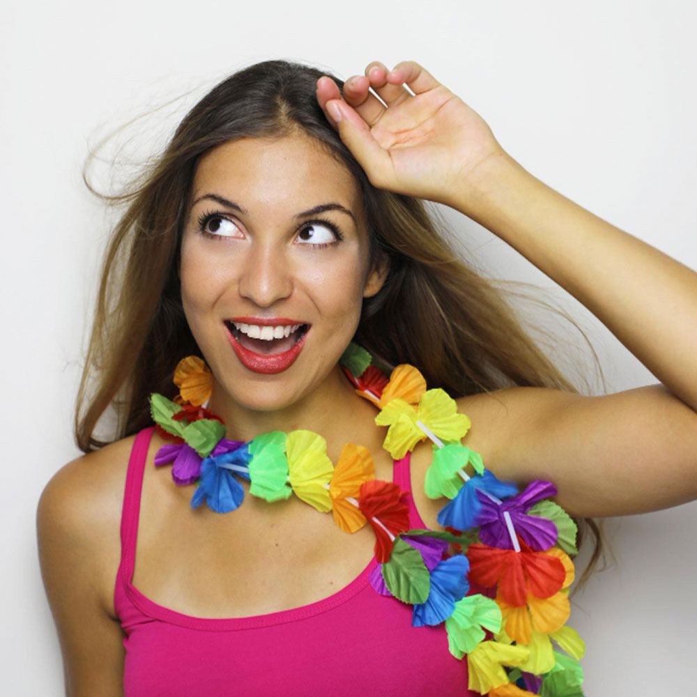 colar de flores carnaval