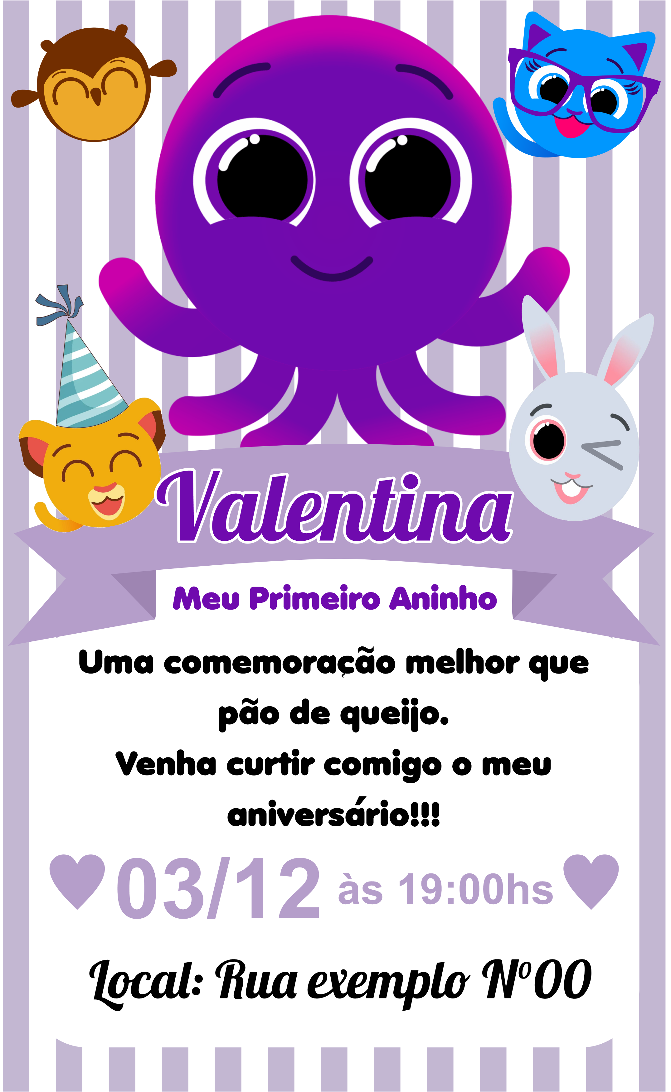 site para fazer convite de aniversário