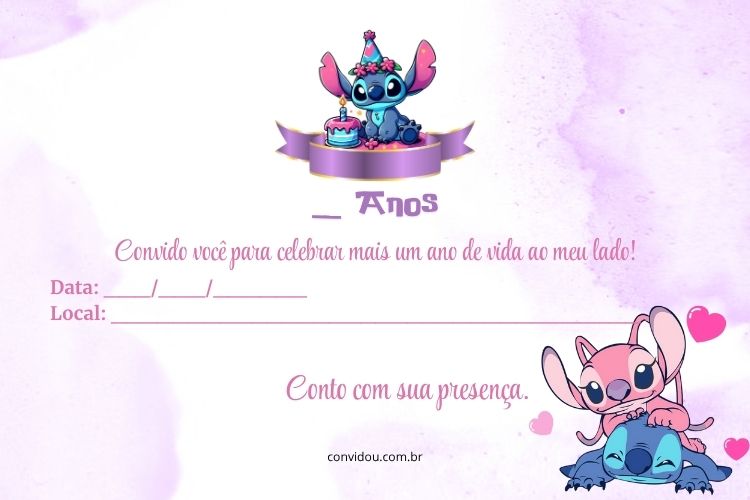 convite virtual de aniversário