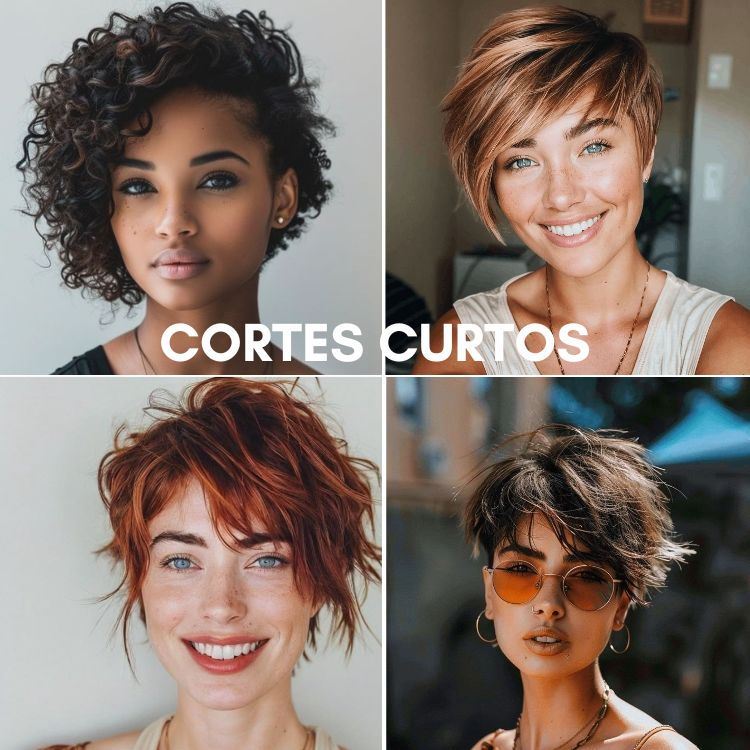 tendências cabelo curto mulher
