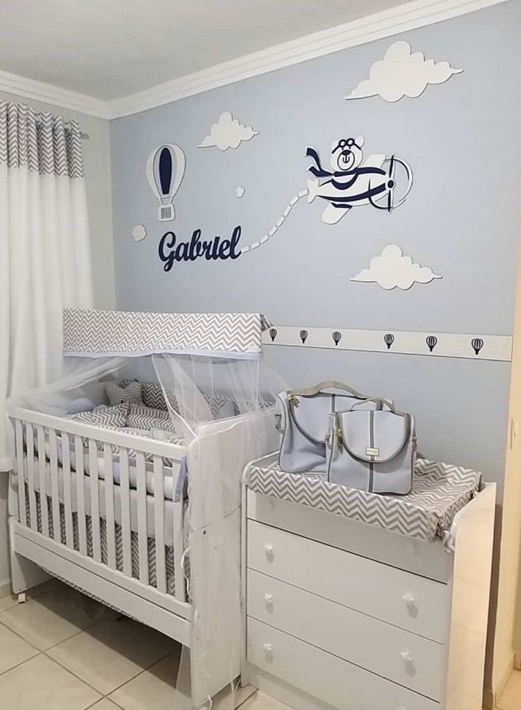 decoração quarto bebê urso clássico minimalista