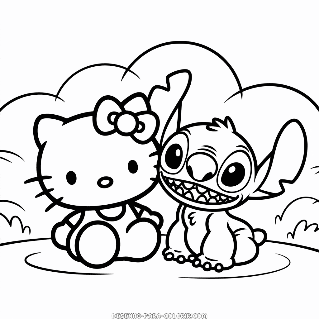 stitch para colorir grátis