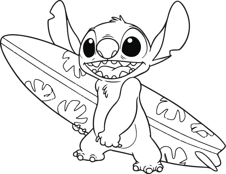 desenhos do stitch e angel para colorir