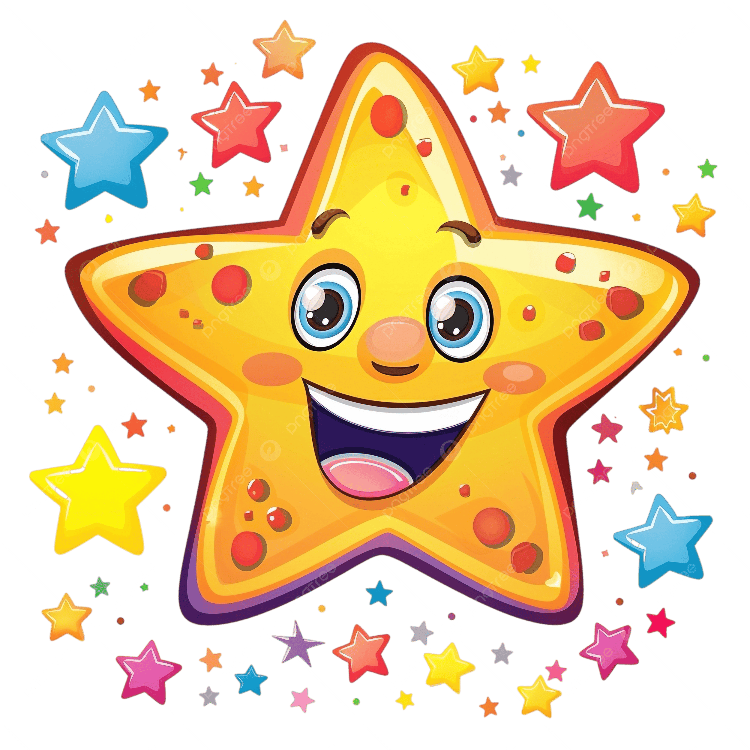 moldes de estrelas coloridas