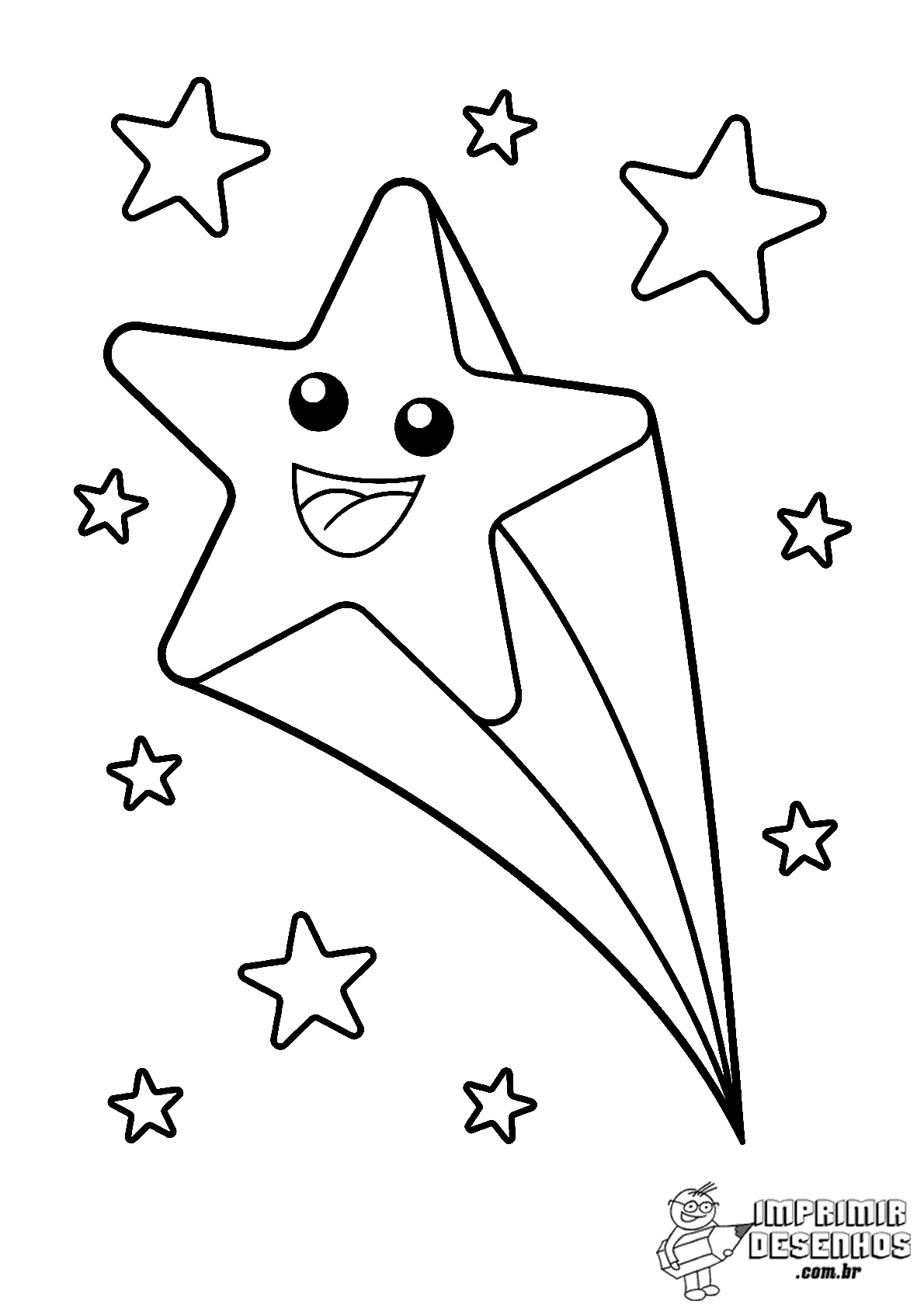 desenhos de estrelas coloridas para imprimir