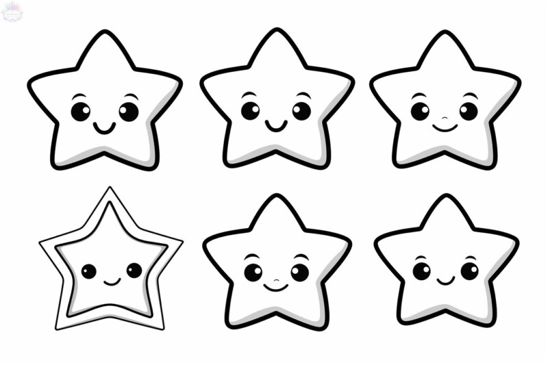 estrelas png coloridas para imprimir