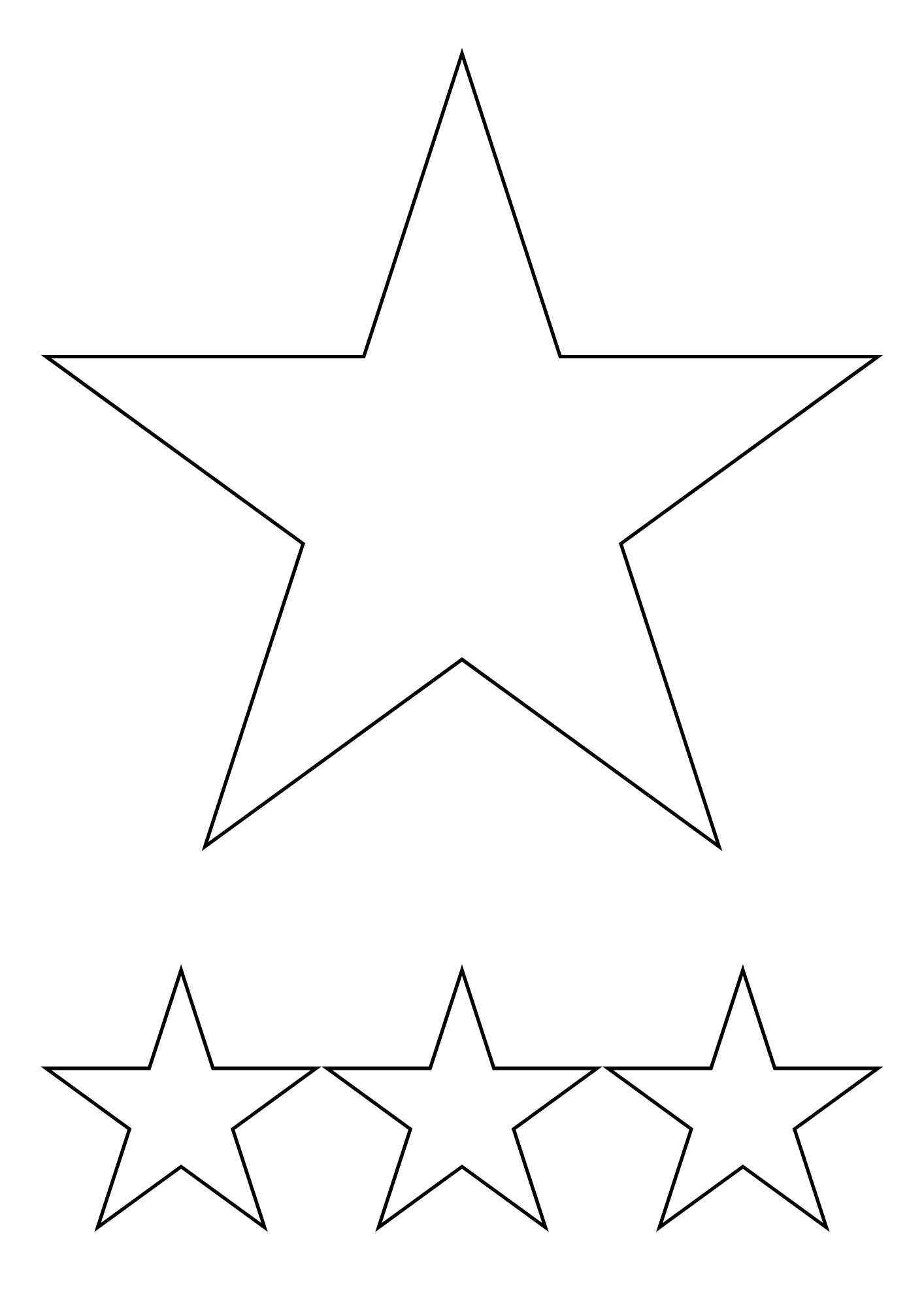 estrelas para colorir e imprimir