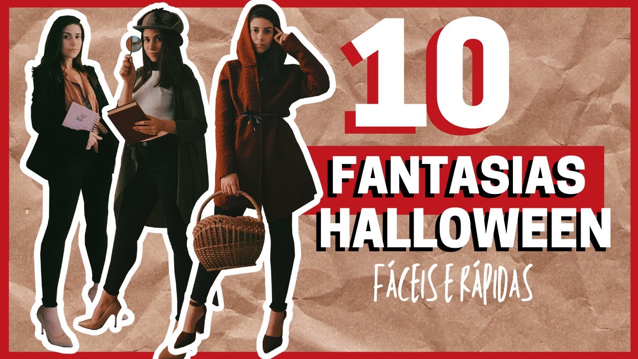 fantasia halloween minimalista feminina