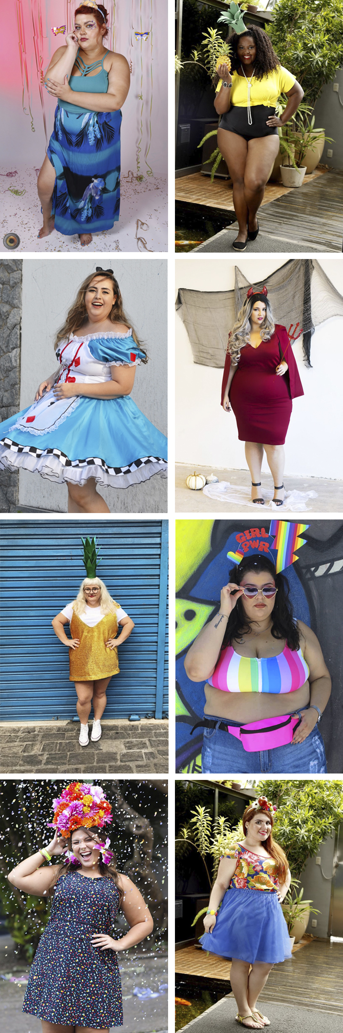 inspiração fantasia plus size 2026