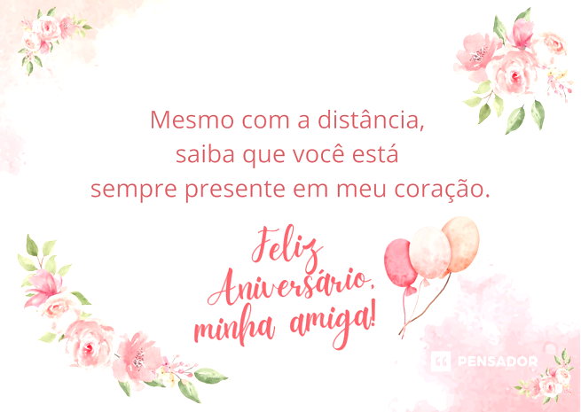 mensagem aniversário amiga virtual