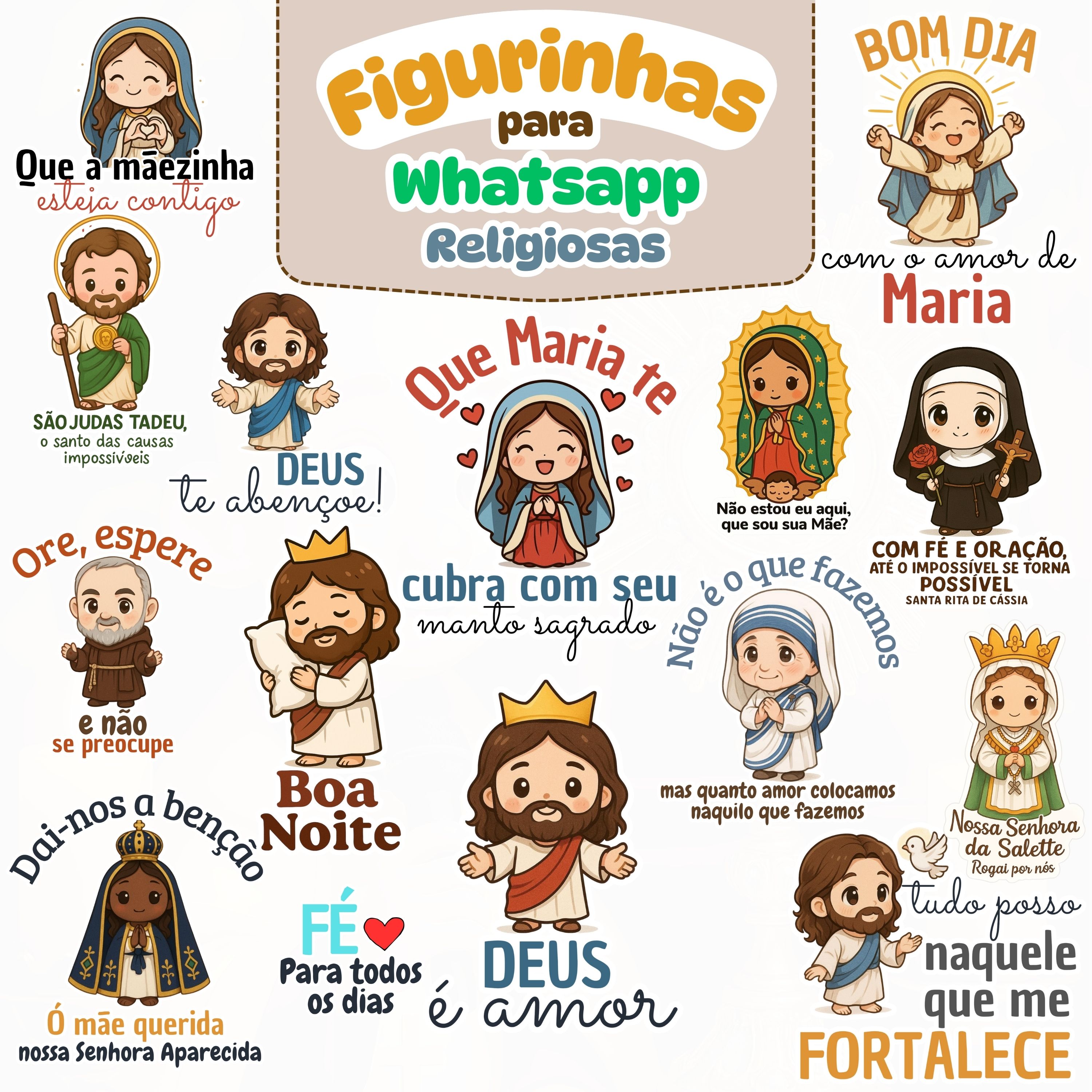 figurinhas religiosas