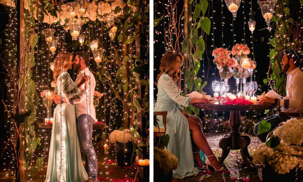 restaurante romântico aniversário casamento