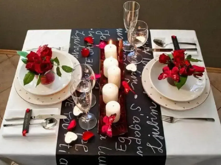 menu especial aniversário de casamento