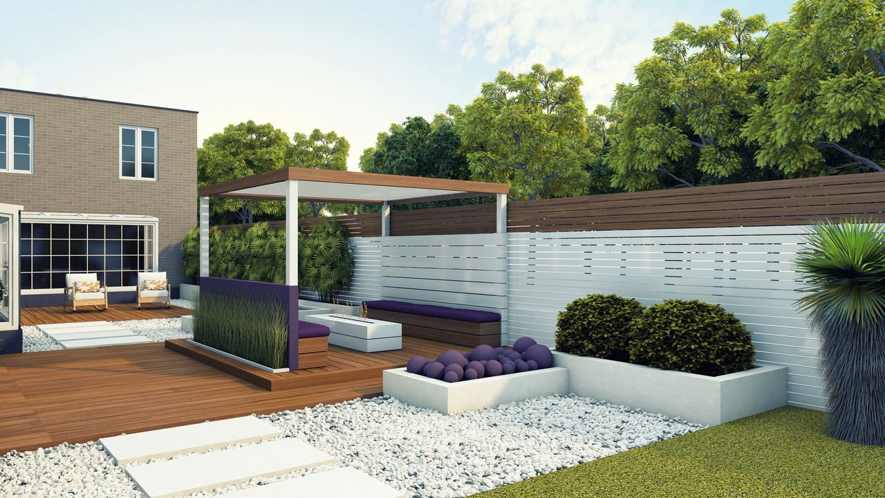 jardim com pedras decorativas