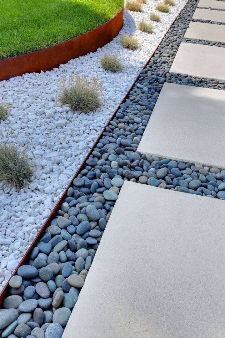 pedras para caminho de jardim