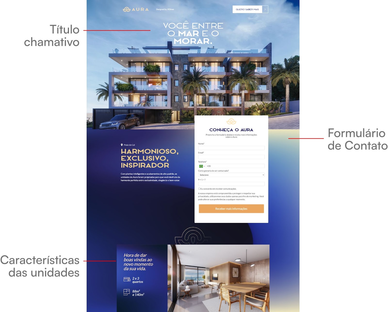 modelo landing page imobiliária